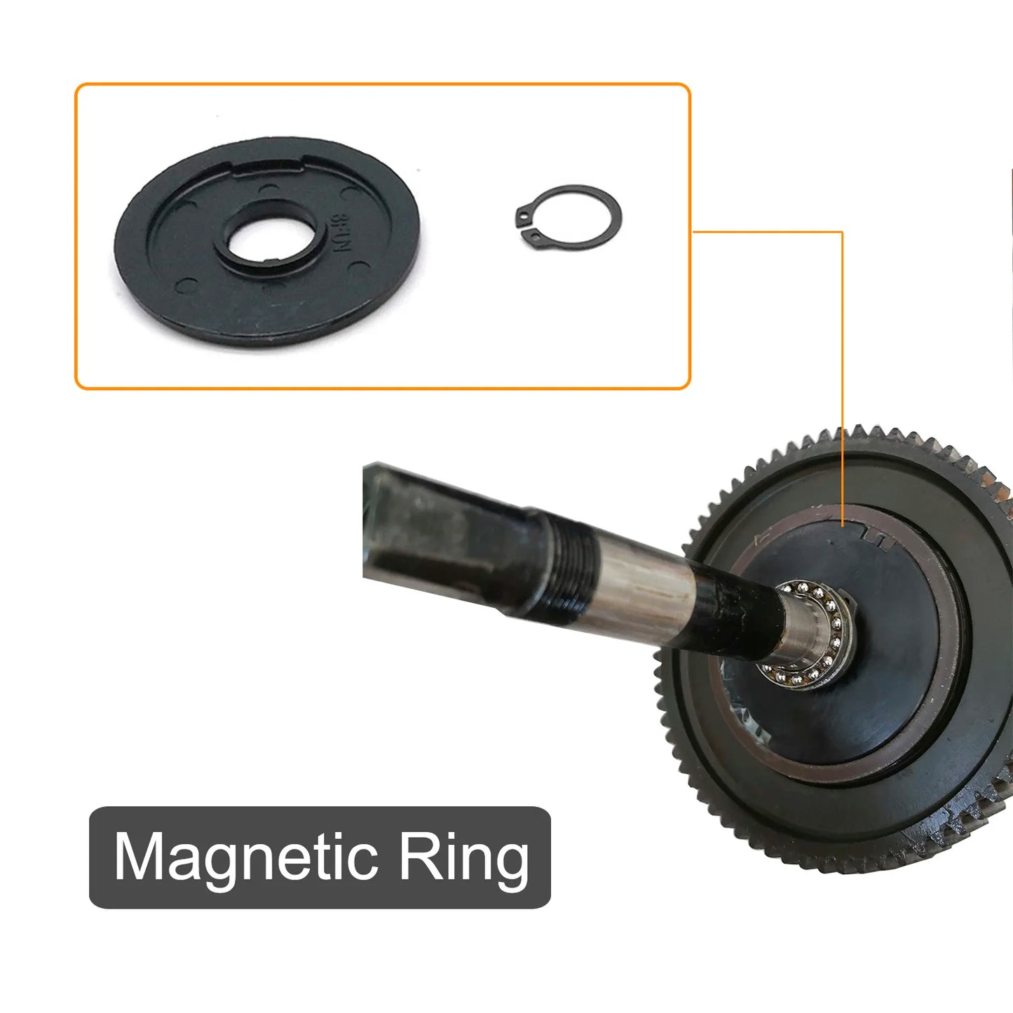 BAFANG Mid-Drive Motor Repair Kit – Nylon Gear, Power Sensor, Oil Seal & Waterproof Gasket Replacement Parts