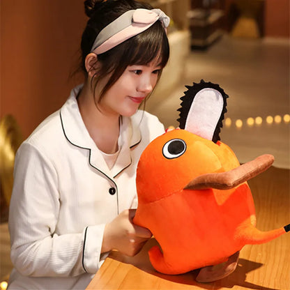 Pochita Plush Doll 10-40cm – Chainsaw Man Anime Soft Toy, Cute Stuffed Cartoon Pillow for Kids & Xmas Gifts
