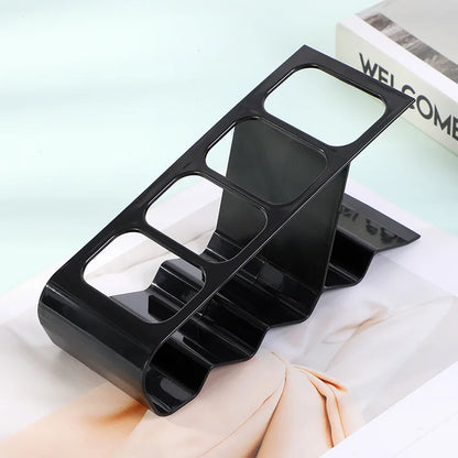 Remote Control Organizer Rack – Compact Storage with Compartments & Anti-Slip Base for TV Remotes and Mobile Devices