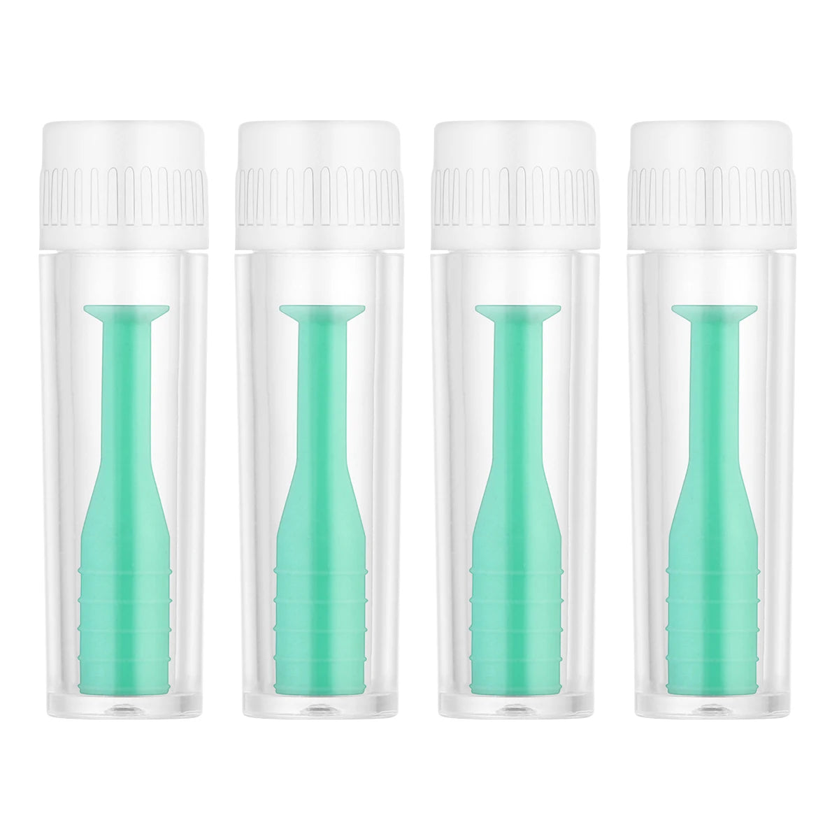 4pcs Contact Lens Suction Stick Set – Inserter & Remover Plunger Tweezers Eye Care Tool Kit for Lens Handling