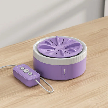3 Gear Mini Washing Machine – Portable Rotating Turbine Washer for Underwear, Socks & Baby Clothes