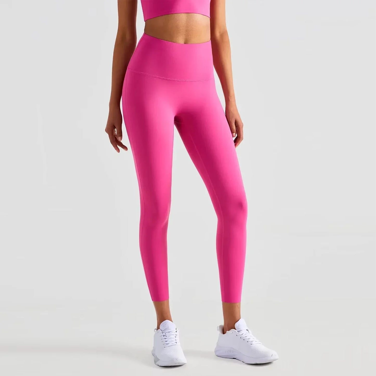 Women’s Lycra Four-Way Stretch Yoga Pants – High Waist Seamless Sports Leggings, T-Line Free Gym Fitness Wear