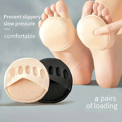 High Heel Forefoot Foot Pads – Soft Invisible Metatarsal Support Cushions, Non-Slip Comfortable Anti-Friction Insoles for Pain Relief