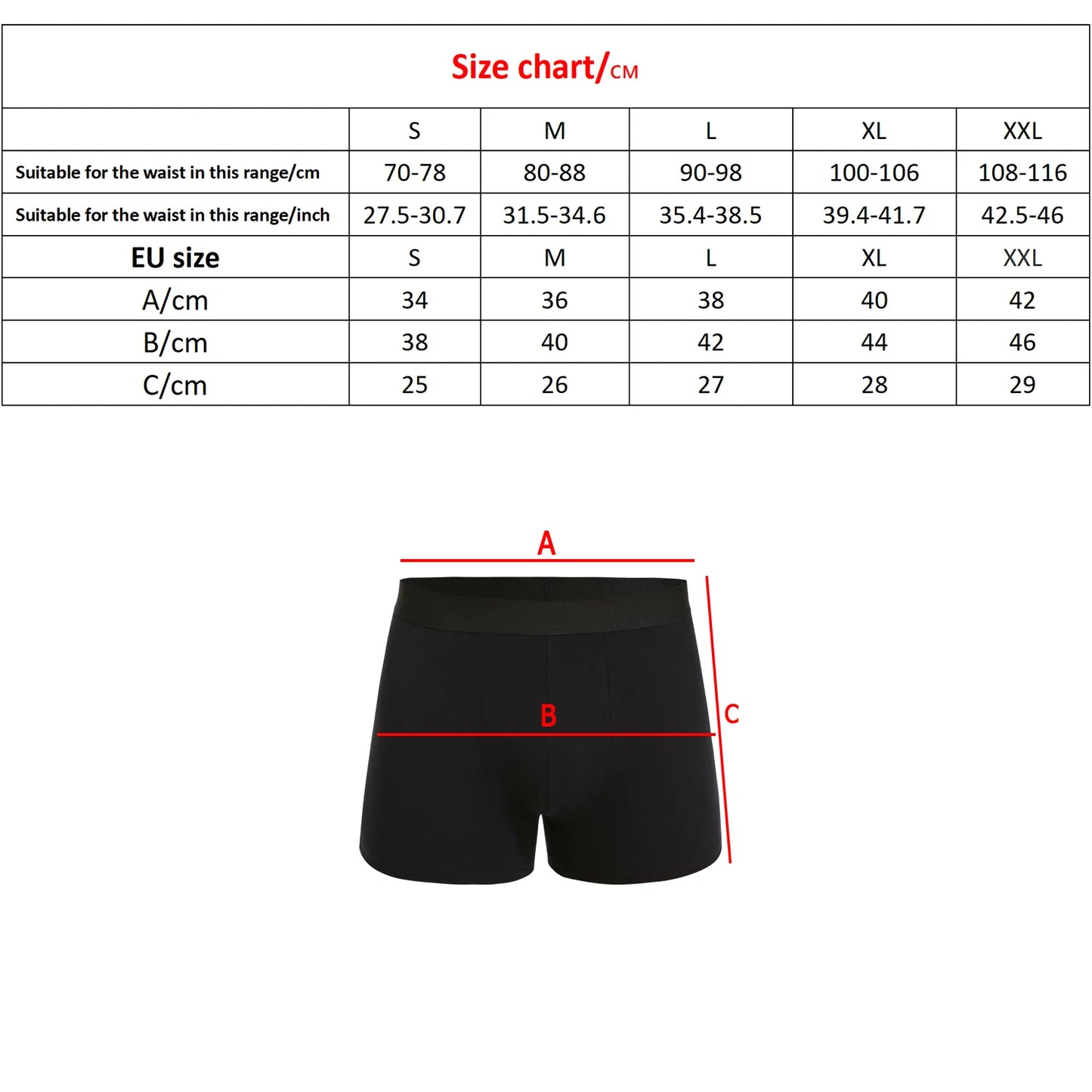 6-Pack Men's Black Boxer Shorts – Soft, Breathable Underwear for Comfort