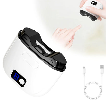 Electric Nail Clipper – 3-Speed Automatic Nail Cutter with Storage, LCD Light & USB Charging for Adults, Seniors, Babies, and Kids