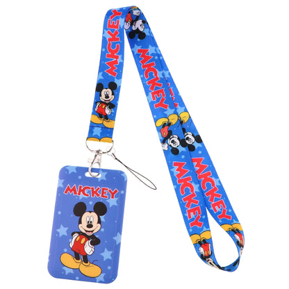 Cartoon Stitch Credential Holder Lanyard – Cute Neck Strap for Keychain, Pass & Credit Card Holder Accessories