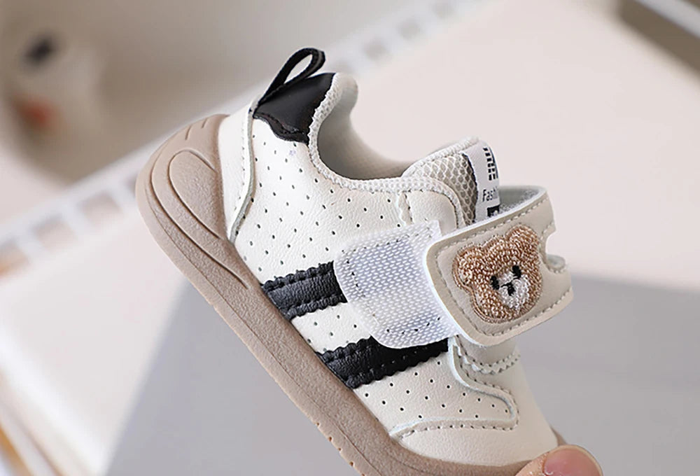 2025 Toddler Shoes — PU Leather Soft-Sole Sneakers for Baby Boys & Girls, Ergonomic First-Step Sport Shoes