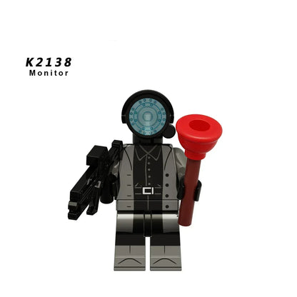 KDL Skibidi Toilet Man Anime Block Figures – TVMan, Titan, Cameraman & Speakerman Model Toy Gift for Kids