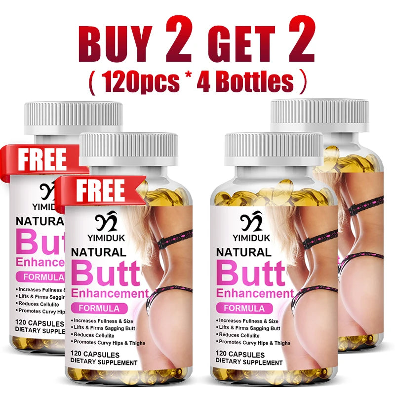 Natural Butt Enhancement Capsules - Non-GMO Body Care Supplement for Gluteal Tone & Feminine Curves