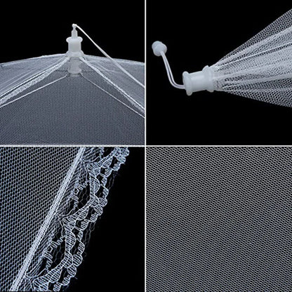 Pop 'n Protect: Foldable Mesh Food Cover for Bug-Free Dining!