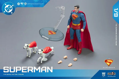 2025 Fondjoy David Corenswet Superman Action Figure – 1/9 PVC Movable Figure Toy for Kids & Boys Gift