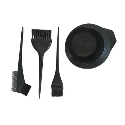 4-Piece Hair Dyeing Kit – Hair Color Mixing Bowl with Brush for DIY Salon & Home Hair Coloring and Bleaching