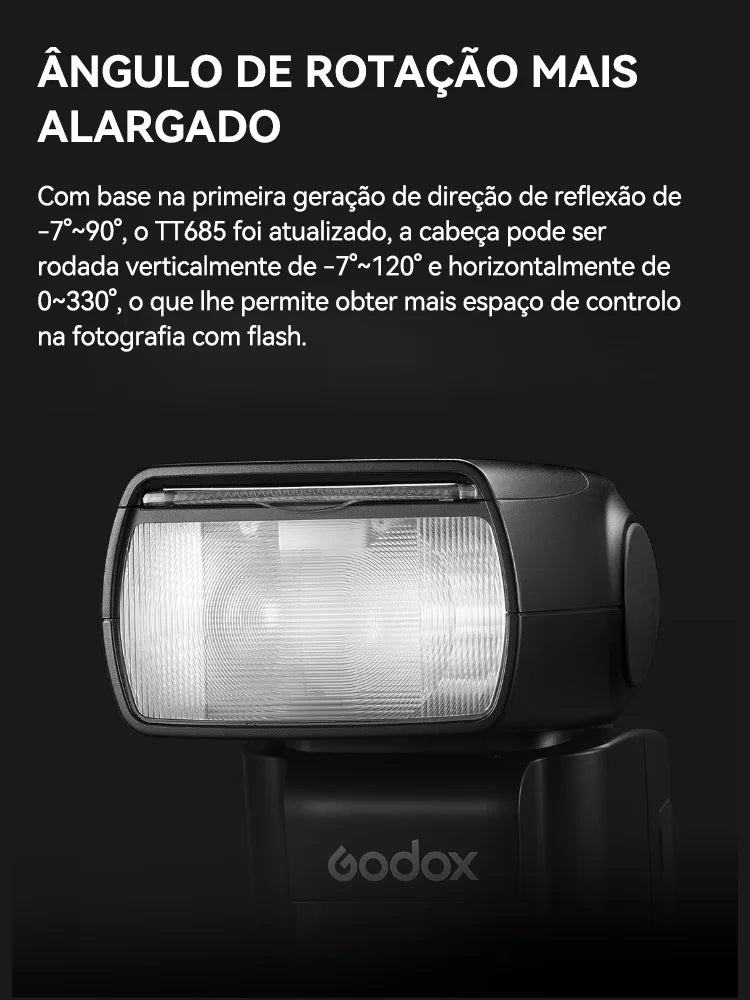 【Do Brasil】 Godox TT685II TTL HSS Camera Flash Speedlite - Compatible with Canon, Nikon D780, Sony A7IV, A7 & TT685 II