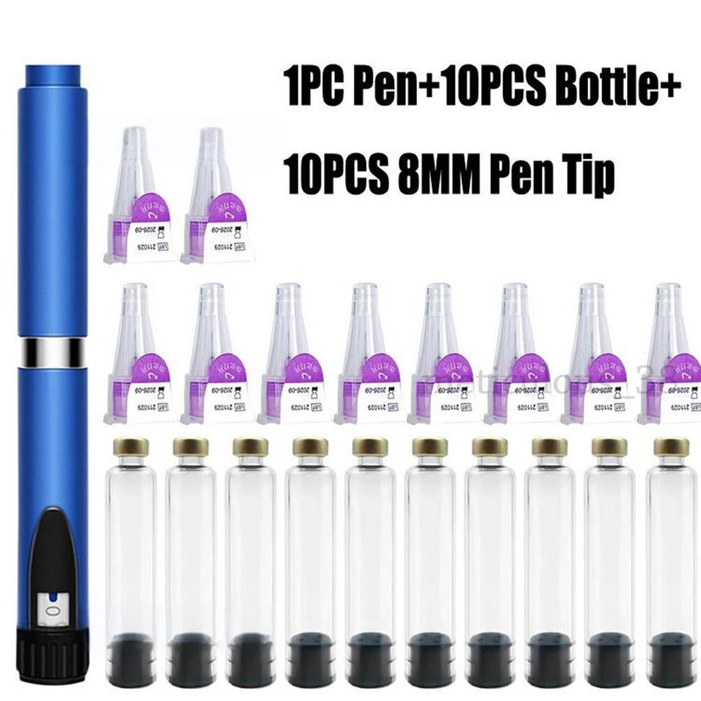 Magic Pen Tattoo Kit – 3ml Empty Cartridge Bottles with Individual Packaging for Medical Aesthetics & Lilly Insulin Pen