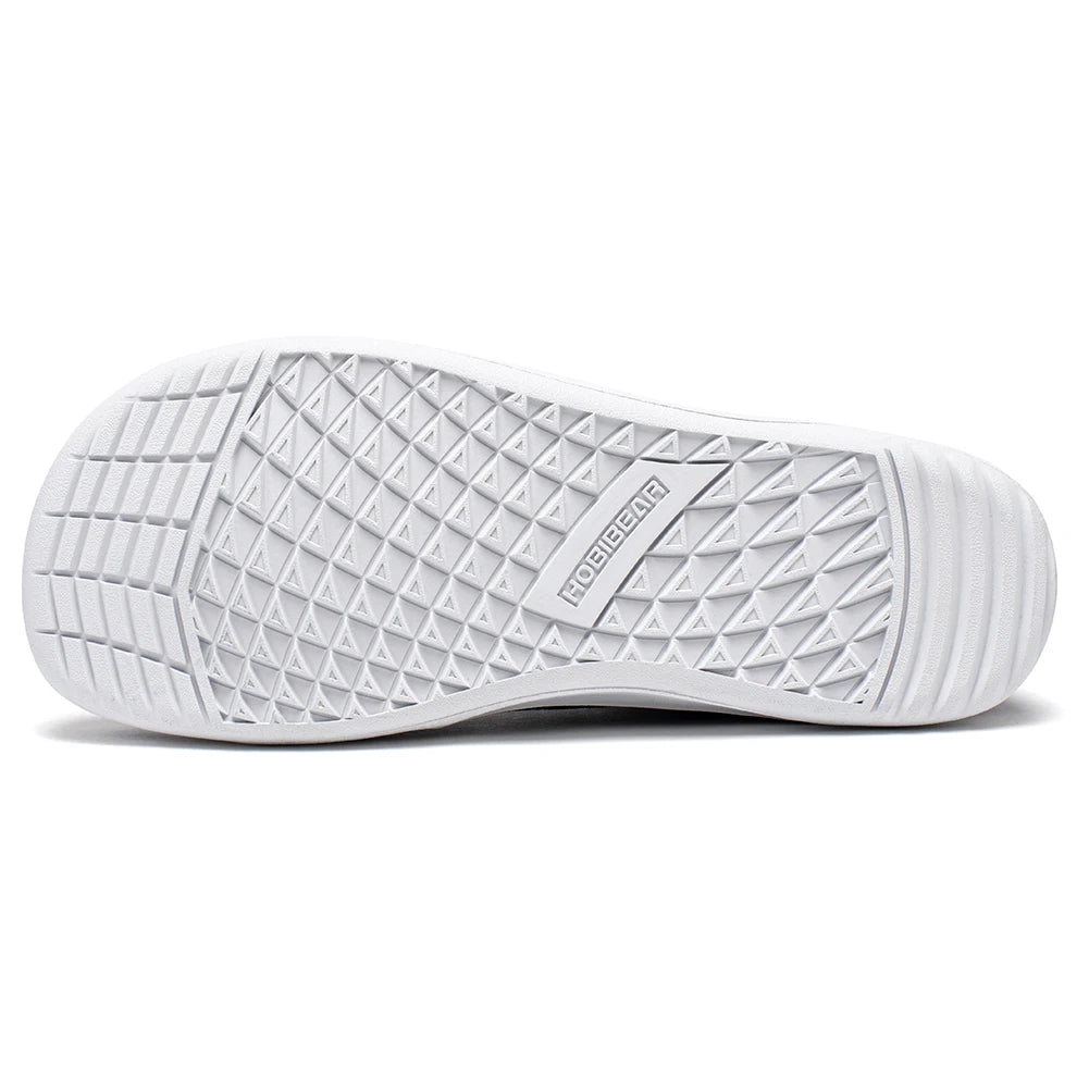 HOBIBEAR Mid-Top Barefoot Shoes – Unisex Wide Toe Canvas Sneakers for Walking & Outdoor