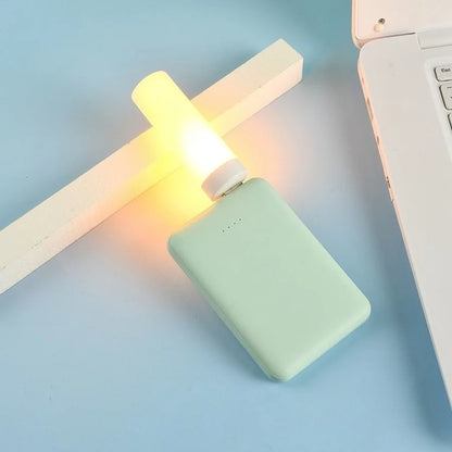 LED Atmosphere USB Light – Flame Flashing Candle Effect Book Lamp for Power Bank, Camping, and Cigarette Lighter Lighting