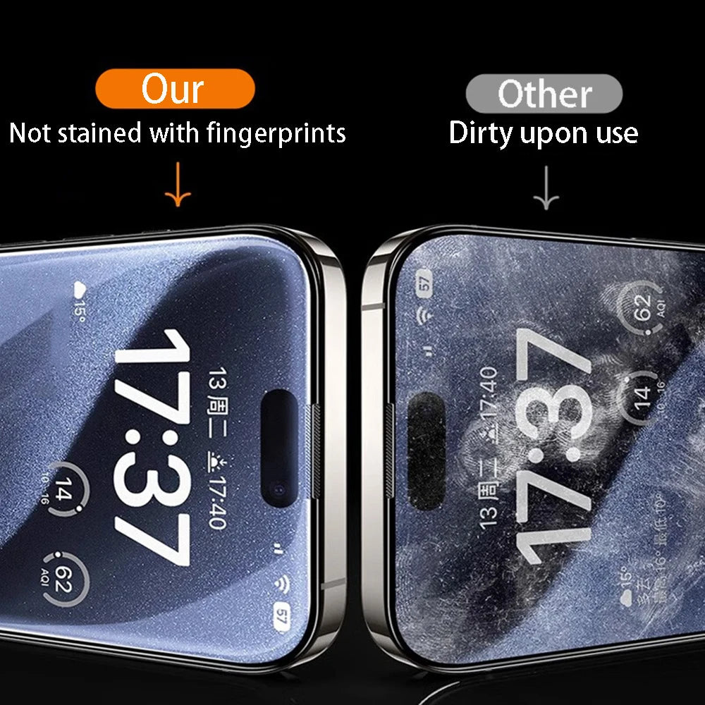 iPhone Tempered Glass Screen Protector - 4 Pack Protective Film for iPhone 7 8 X XR XS 11 12 13 14 15 16 Pro Max