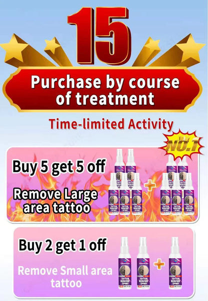 Tattoo Removal Spray — Fast-Acting Formula Removes Tattoos in 7 Days