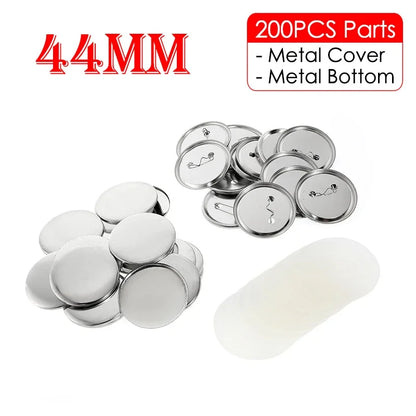 25/32/37/44/58/75mm Badge Maker Molds - DIY Button Press Machine, Interchangeable Die Mould for Round Badge Punching
