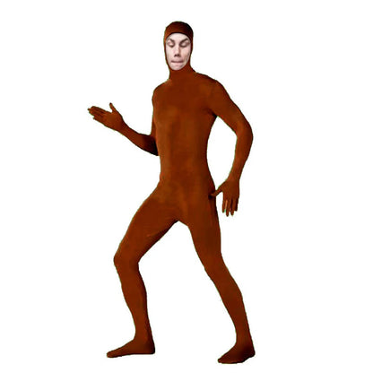 24PCS Zentai Invisible Jumpsuits – Skin-Tight Spandex Bodysuit Cosplay Costume for Halloween, Carnival & Stretch Full-Body Wear