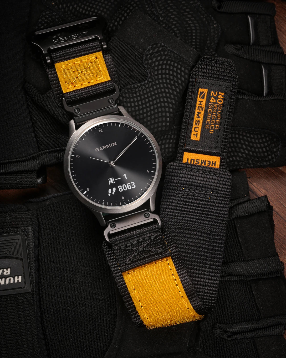 Hemsut Nylon QuickFit Watch Strap - Rugged Sporty Loop Band for Garmin Fenix, Forerunner, Instinct, Enduro & Tactix
