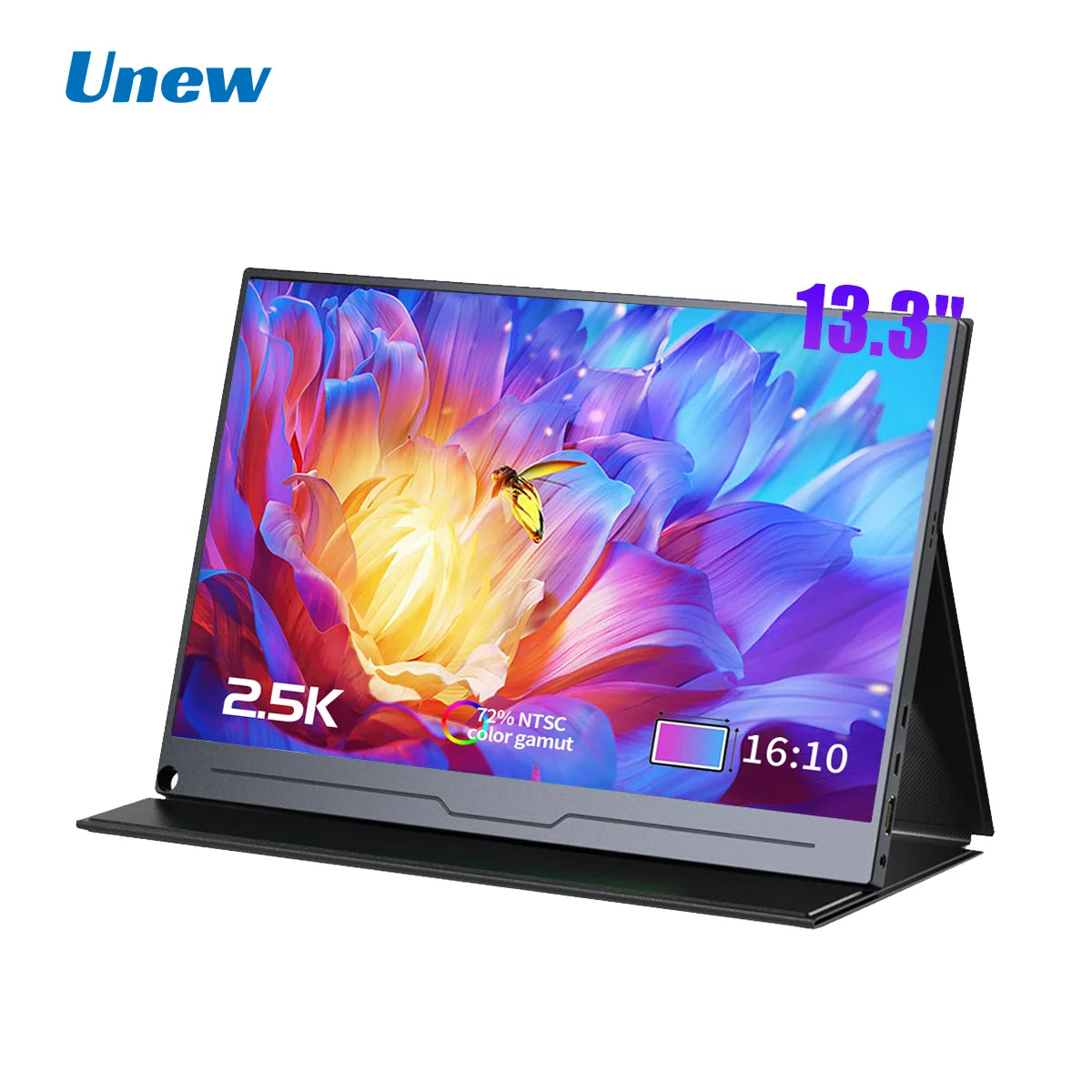 13.3 Inch 2.5K Portable Monitor – 2560x1600 External Display for Gaming, Laptop, PS3/PS4, Switch, Mini PC, Tablet