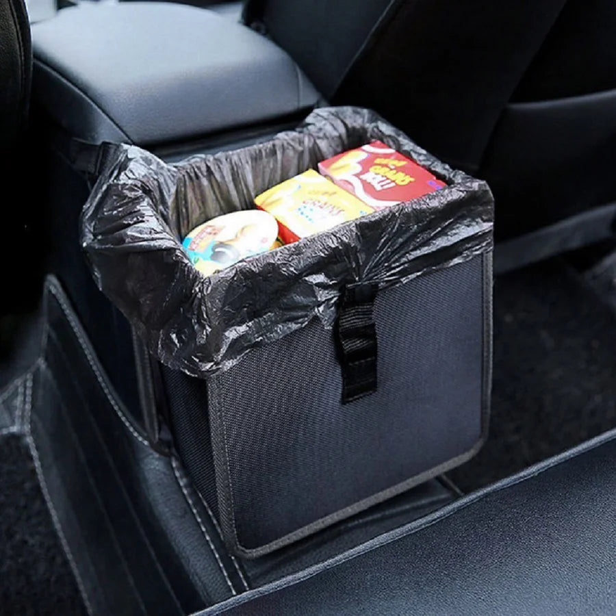 Car Mounted Garbage Bin – Portable Hanging Rear Storage Basket, Waterproof Garbage Bin Storage Box
