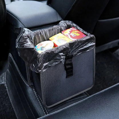 Car Mounted Garbage Bin – Portable Hanging Rear Storage Basket, Waterproof Garbage Bin Storage Box