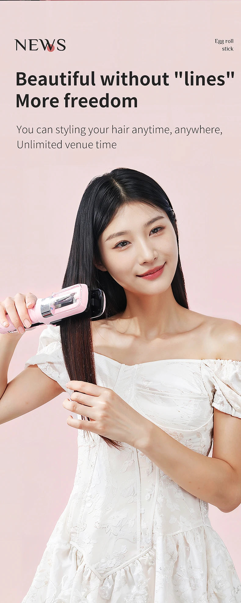 Cordless Hair Ends Trimmer – Professional Automatic Split End Remover for Dry, Damaged, Brittle Hair