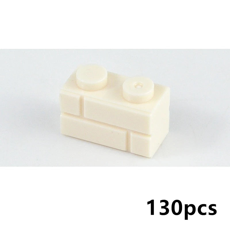 DIY Building Block Wall Figures Bricks - 1x2, 1x3 & 1x4 Small Construction Bricks for Creative Building & Educational Play