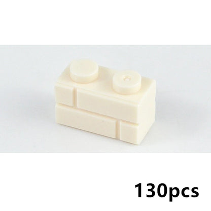 DIY Building Block Wall Figures Bricks - 1x2, 1x3 & 1x4 Small Construction Bricks for Creative Building & Educational Play