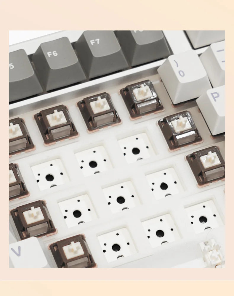 AULA F108 Pro Full-Size Gaming Keyboard – Wireless Bluetooth, Hot-Swappable Gasket Mount, Macro Keys, TFT Smart Display