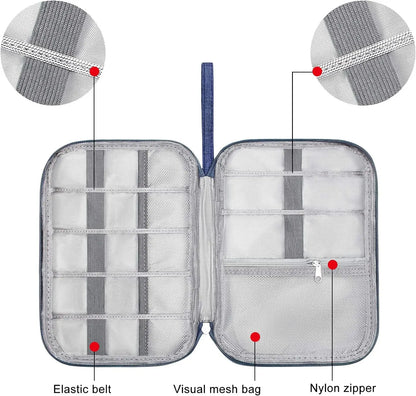 Portable Digital Storage Bag – Waterproof USB Cable Organizer Pouch for Electronics & Accessories