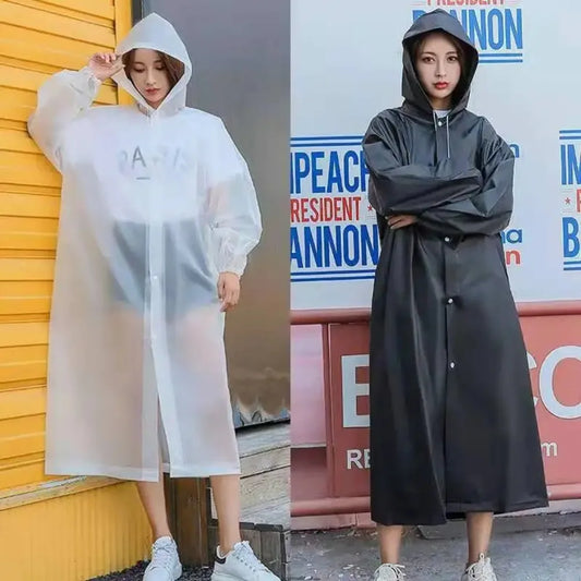Waterproof Adult Raincoat – Lightweight, Portable, Reusable Poncho for Travel, Outdoor & Fashion Rainwear