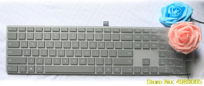 Microsoft Surface Studio Wireless Bluetooth Keyboard Cover - Transparent TPU Full-Size Keyboard Protector
