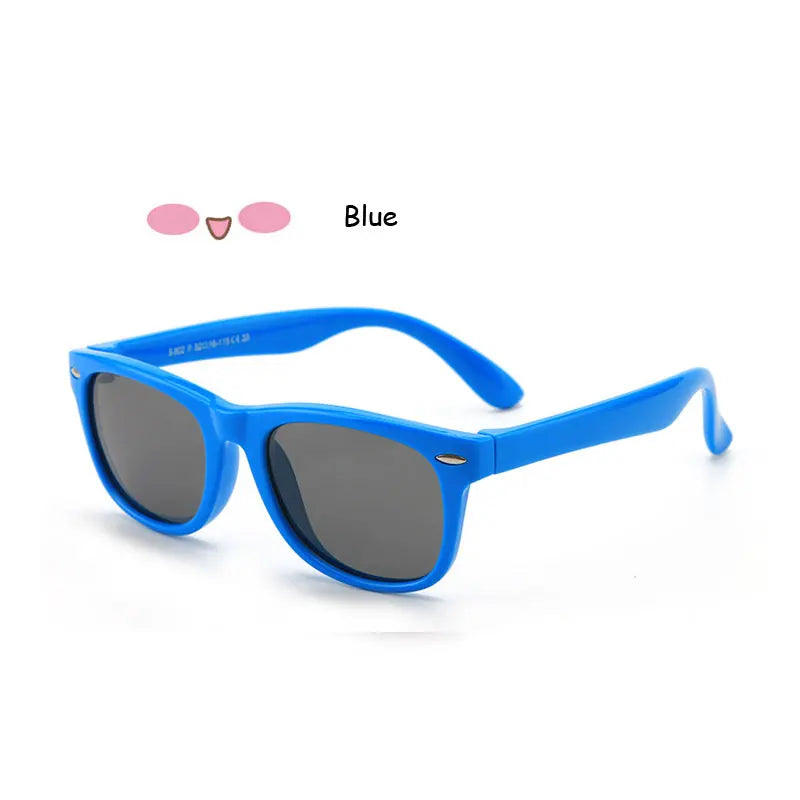 Kids Polarized Sunglasses – Classic Designer UV Protection Eyewear with TAC Lenses & TR90 Flexible Safety Frame for Boys & Girls