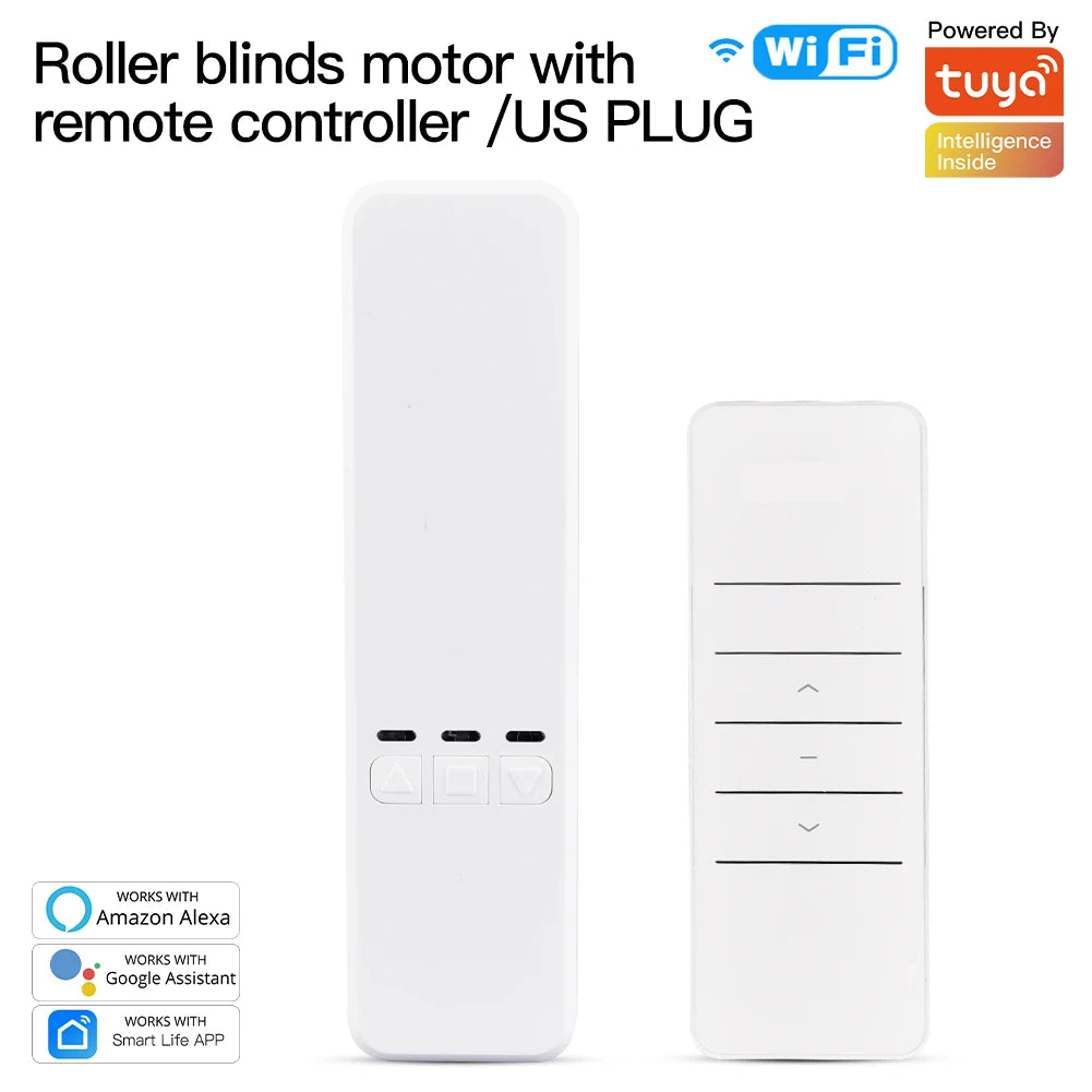 MOES Tuya WiFi Smart Roller Blind Motor Kit – Electric Chain Shade Drive with RF Remote, Alexa & Google Control