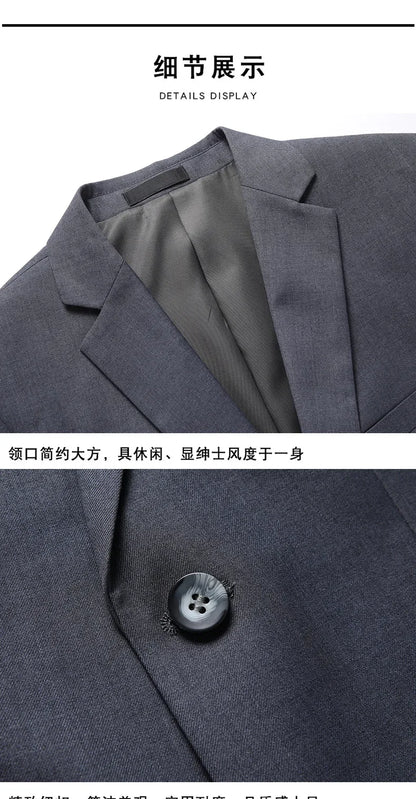 2024 Men's 3-Piece Suit Set – Blazer, Vest & Trousers | Formal Business & Wedding Outfit M-6XL