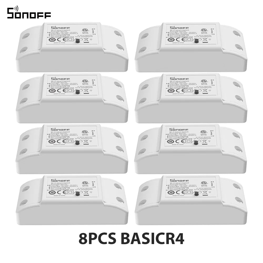 SONOFF BASICR4 WiFi Smart Switch - ESP32 Remote Control with eWeLink, Alexa & Google Home Compatibility