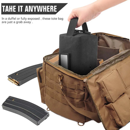 Tactical Rifle Cartridge Wallet - 1000D Ammo Pouch Bullet Carrier Bag for EDC Tools, Medical Supplies - Hunting Utility Handbag
