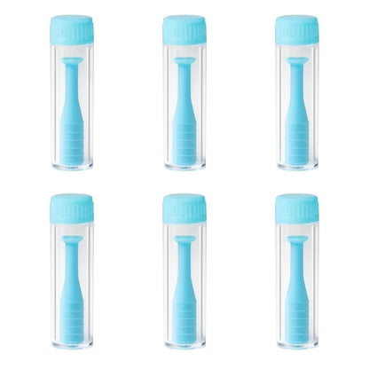 6PCS RGP Contact Lens Remover Set – Suction Cup Plunger Stick & Insertion Tool Kit for Easy Eye Lens Handling & Removal