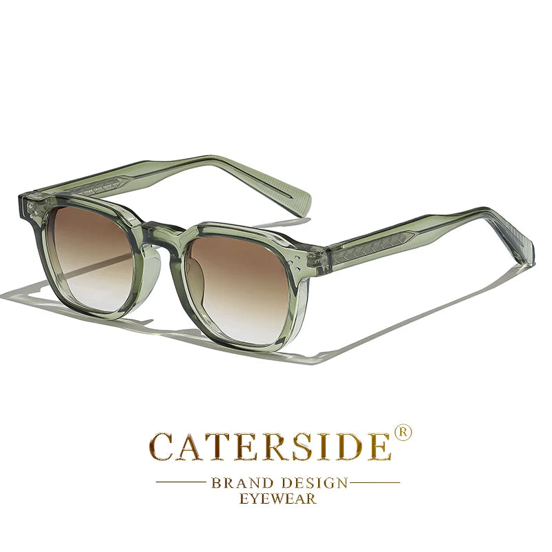 CATERSIDE Small Frame Square Sunglasses - Fashion Unisex Eyewear for Travel, Parties & Business