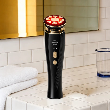 3-in-1 Red Light Facial & Neck Beauty Device - Skin Firming & Skincare Tool for Home Use