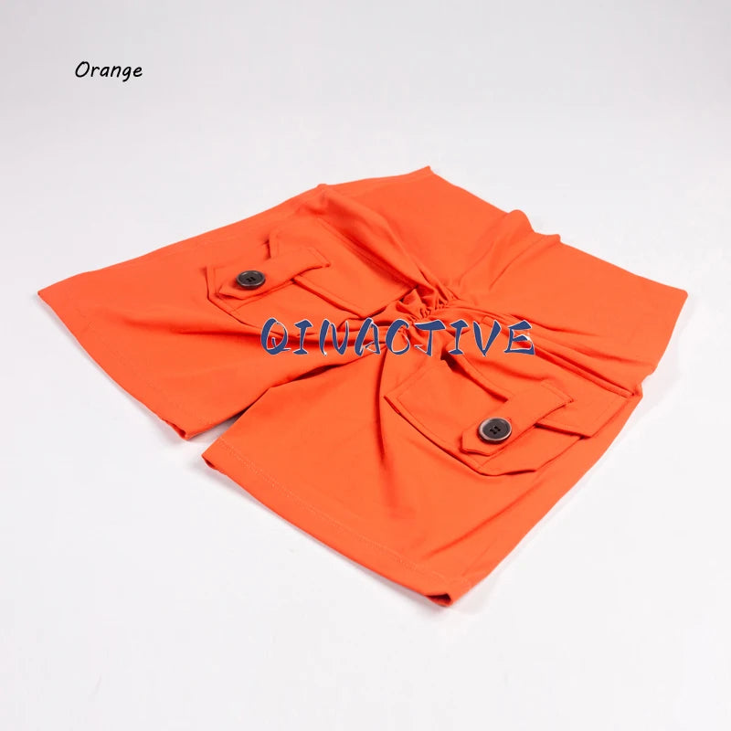 QINACTIVE Women’s Yoga Shorts — High Waist Scrunched Butt Pocket Push-Up Gym Leggings & Sexy Booty Fitness Tights