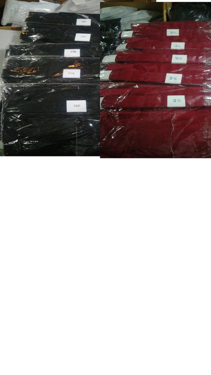 Aikido Gi Uniform & Cotton Hapkido Pants – Black Kendo Hakama Samurai Keikogi for Men, Women & Kids