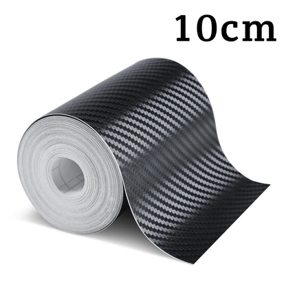 Nano Carbon Fiber 3D Car Tape Sticker 1–10m – Waterproof Door & Mirror Edge Protector Strip DIY Adhesive Protective Film for Vehicles