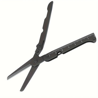 Portable Folding Scissors – Stainless Steel Multi-Purpose Outdoor Tool for Camping, Fishing & Hunting