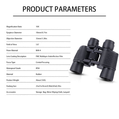 80X80 High Magnification Binoculars – Professional HD Portable Binoculars for Hunting, Outdoor, and Camping Trips