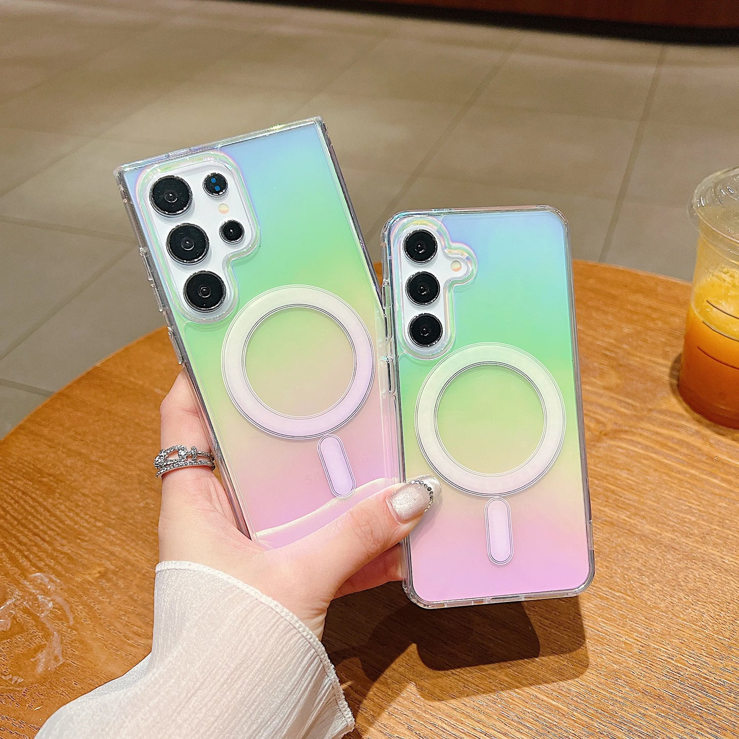 Gradient Rainbow Magnetic MagSafe Case for Samsung Galaxy S26/S25/S24/S23/S22/S21 Series & A56/A55/A54
