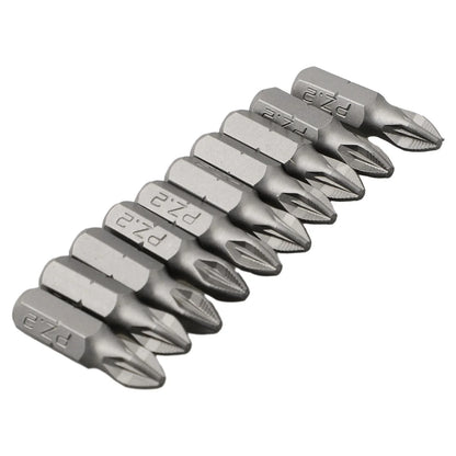 10-Pcs 25mm Anti-Slip Magnetic Hex Shank Screwdriver Bit Set – PH1, PH2, PH3, PZ1, PZ2, PZ3 Drill Bits
